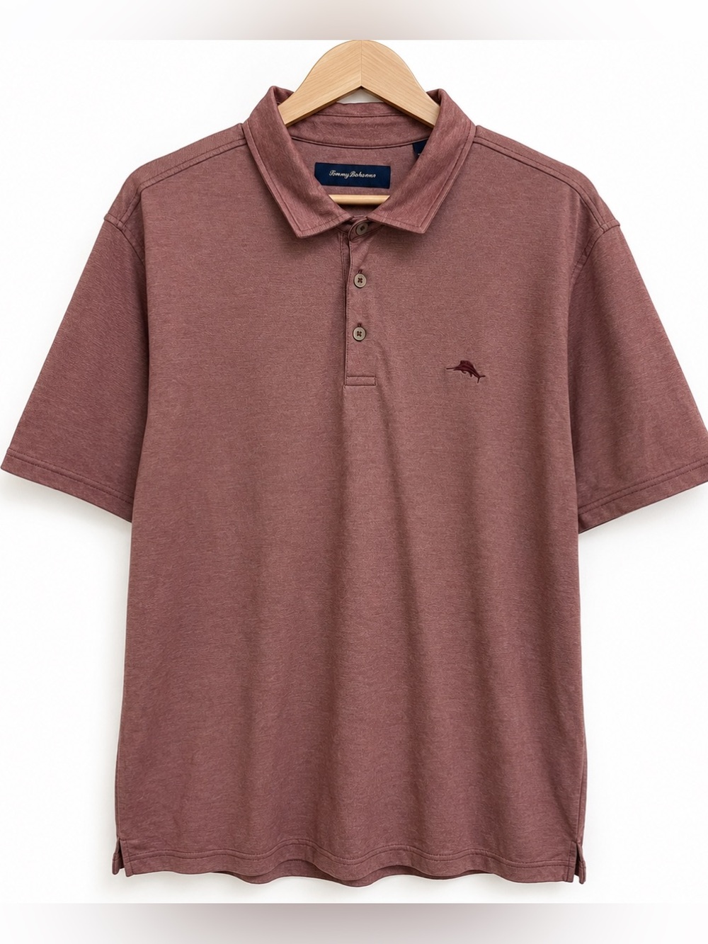 Tommy Bahama Pima Cotton Short Sleeve Polo Shirt XL Maroon Golf Casual Men